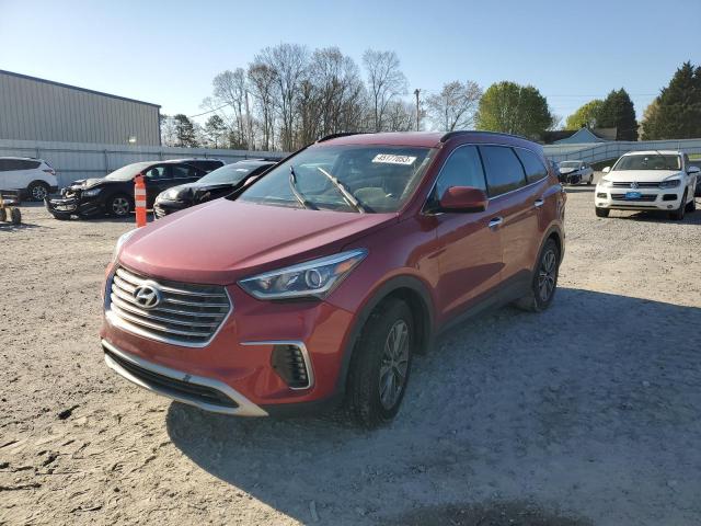 KM8SM4HF9HU174145 - 2017 HYUNDAI SANTA FE SE RED photo 1