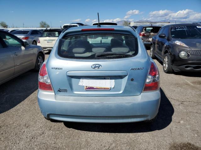 KMHCN36C99U111472 - 2009 HYUNDAI ACCENT SE BLUE photo 6