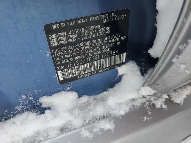 JF1SG67638H720784 - 2008 SUBARU FORESTER 2.5X LL BEAN BLUE photo 13