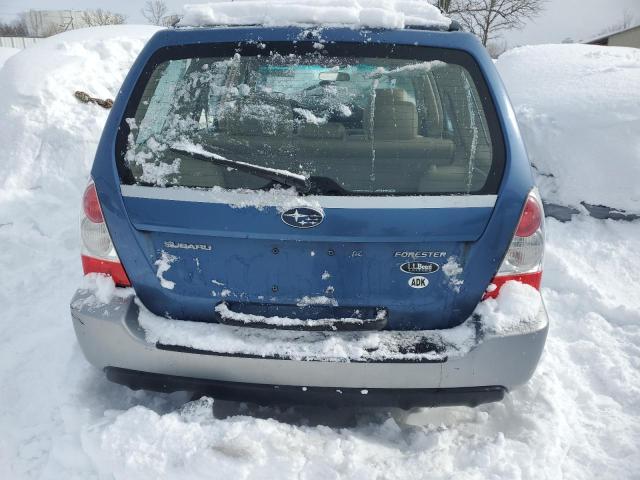 JF1SG67638H720784 - 2008 SUBARU FORESTER 2.5X LL BEAN BLUE photo 6