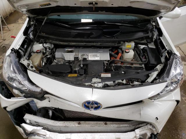 JTDZN3EU0FJ019477 - 2015 TOYOTA PRIUS V WHITE photo 11