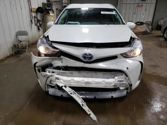 JTDZN3EU0FJ019477 - 2015 TOYOTA PRIUS V WHITE photo 5