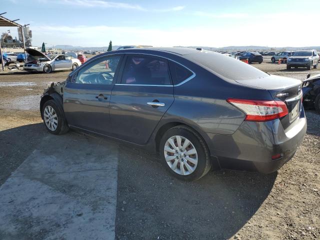 3N1AB7AP1EL641416 - 2014 NISSAN SENTRA S GRAY photo 2