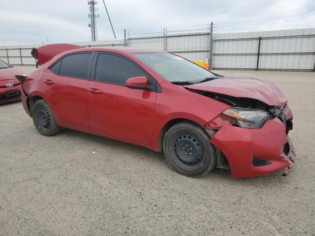 2T1BURHE8HC819616 - 2017 TOYOTA COROLLA L RED photo 4