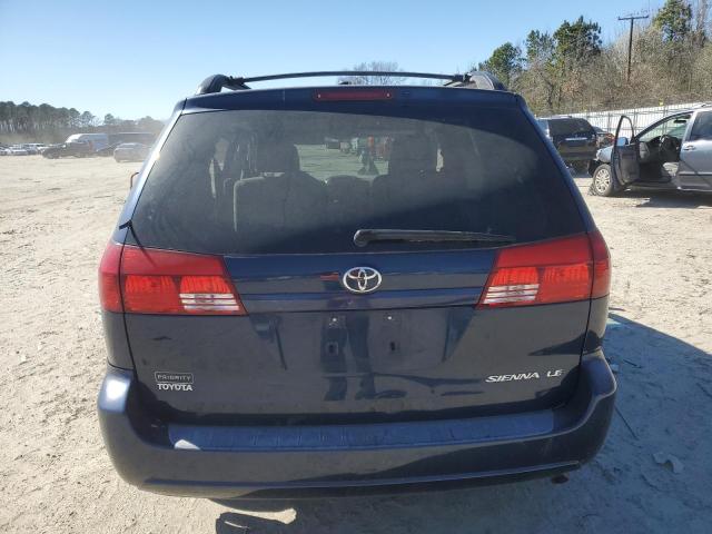 5TDZA23C65S261093 - 2005 TOYOTA SIENNA CE BLUE photo 6