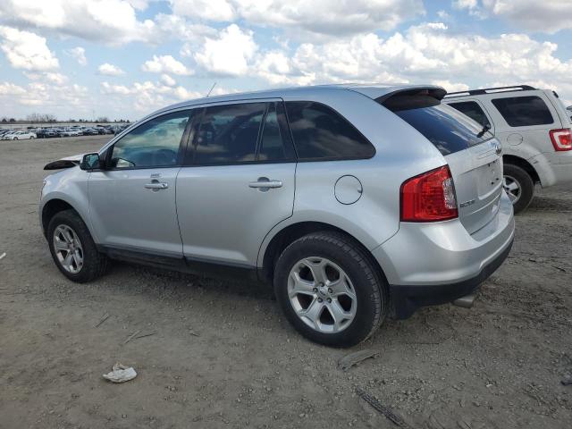 2FMDK3JCXDBB29241 - 2013 FORD EDGE SEL SILVER photo 2