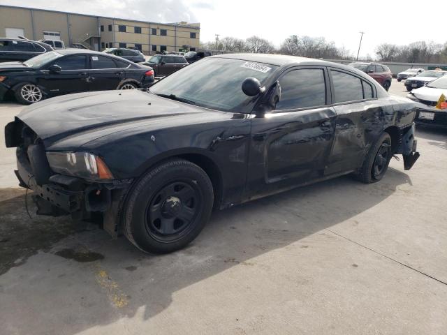 2C3CDXAT2DH546937 - 2013 DODGE CHARGER POLICE BLACK photo 1