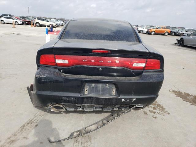 2C3CDXAT2DH546937 - 2013 DODGE CHARGER POLICE BLACK photo 6