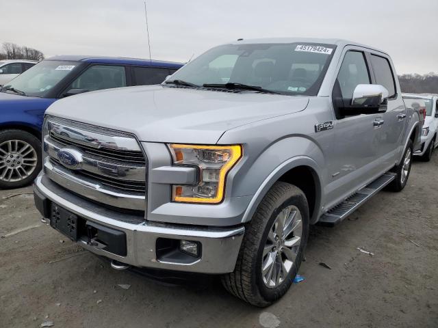 1FTEW1EGXFFB22581 - 2015 FORD F150 SUPERCREW SILVER photo 1