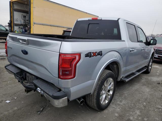 1FTEW1EGXFFB22581 - 2015 FORD F150 SUPERCREW SILVER photo 3