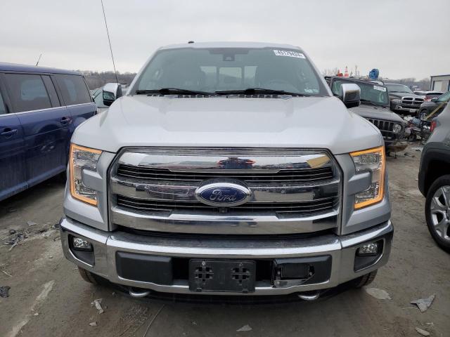 1FTEW1EGXFFB22581 - 2015 FORD F150 SUPERCREW SILVER photo 5