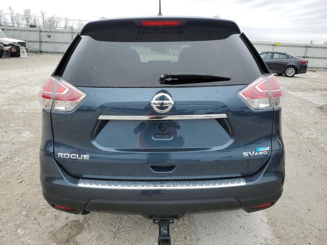 5N1AT2MV2EC862828 - 2014 NISSAN ROGUE S BLUE photo 6