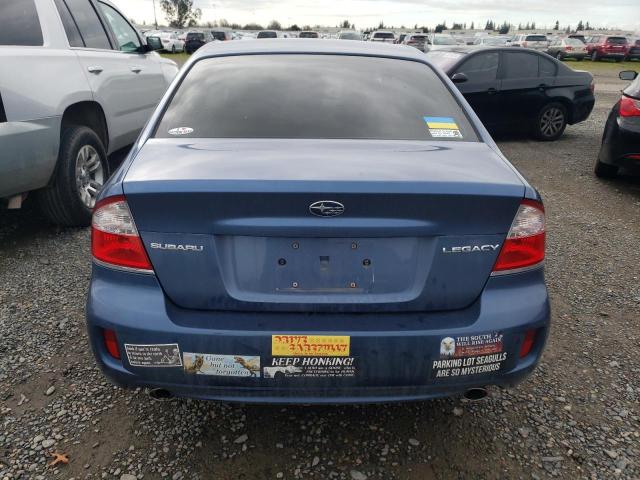 4S3BL626187201736 - 2008 SUBARU LEGACY 2.5I LIMITED BLUE photo 6