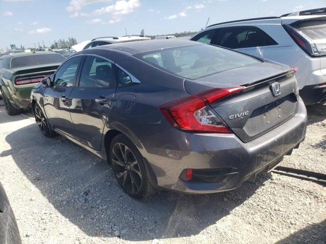 2HGFC2F85LH507696 - 2020 HONDA CIVIC SPORT GRAY photo 2