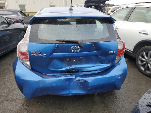 JTDKDTB31D1052212 - 2013 TOYOTA PRIUS C BLUE photo 6