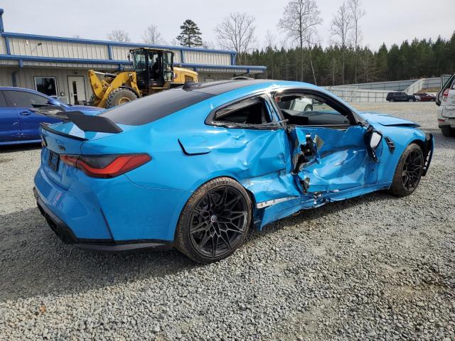 WBS43AZ01NCK81354 - 2022 BMW M4 COMPETITION BLUE photo 3