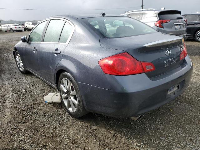 JNKCV61E79M301963 - 2009 INFINITI G37 BASE BLUE photo 2