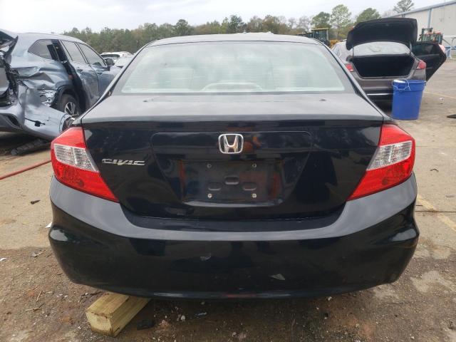 19XFB2F52CE070162 - 2012 HONDA CIVIC LX BLACK photo 6