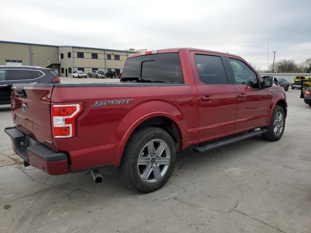 1FTEW1C45KKE34267 - 2019 FORD F150 SUPERCREW RED photo 3