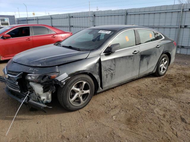 1G1ZC5STXJF185278 - 2018 CHEVROLET MALIBU LS GRAY photo 1