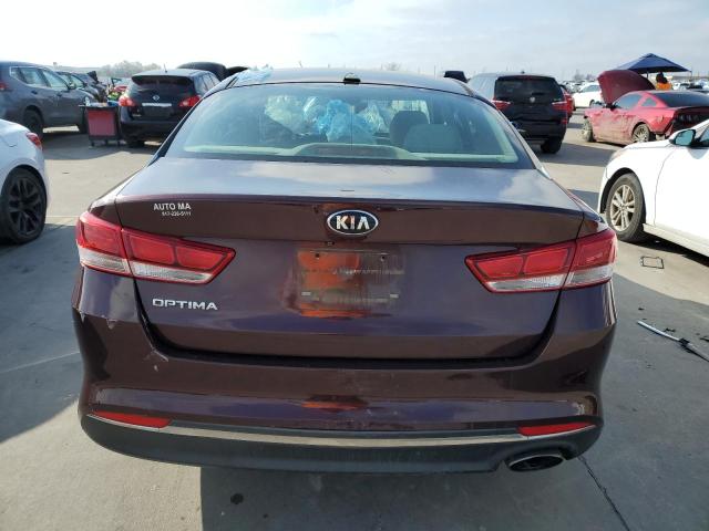 5XXGT4L36HG139370 - 2017 KIA OPTIMA LX MAROON photo 6