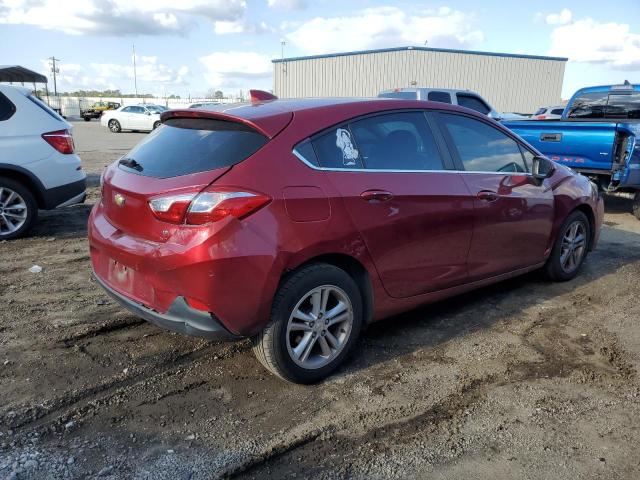 3G1BE6SM3JS562507 - 2018 CHEVROLET CRUZE LT RED photo 3