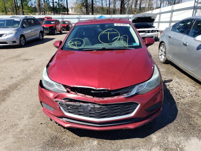 3G1BE6SM3JS562507 - 2018 CHEVROLET CRUZE LT RED photo 5