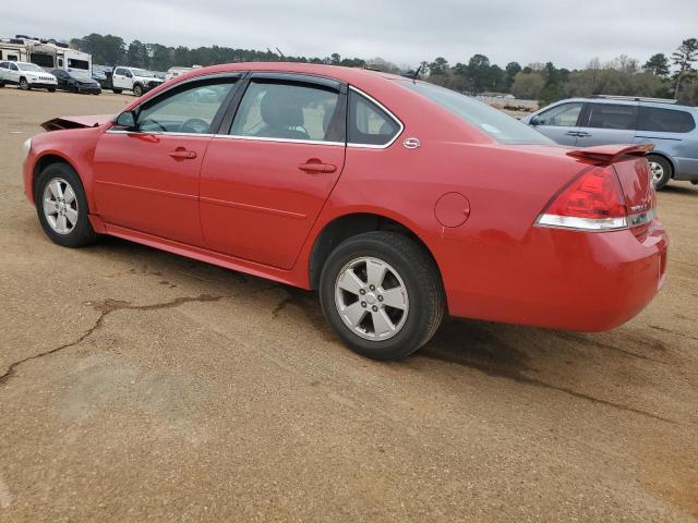 2G1WT57K191256874 - 2009 CHEVROLET IMPALA 1LT RED photo 2