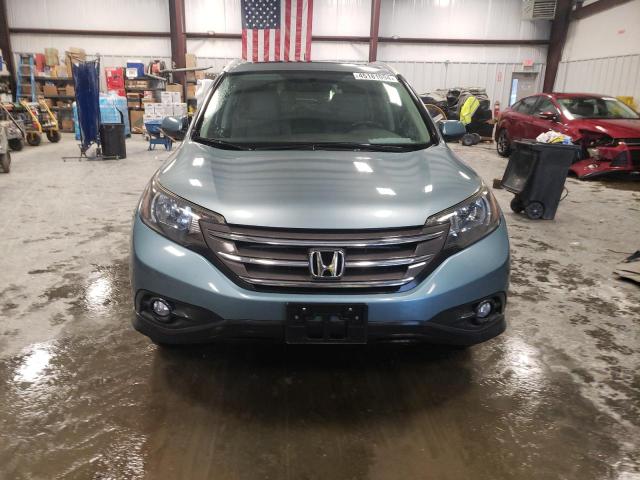 2HKRM3H70EH534723 - 2014 HONDA CR-V EXL TEAL photo 5