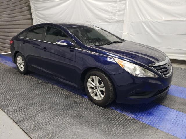 5NPEB4AC4EH889282 - 2014 HYUNDAI SONATA GLS BLUE photo 4