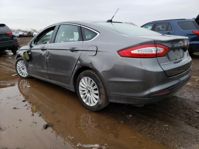 3FA6P0LUXER289714 - 2014 FORD FUSION SE HYBRID GRAY photo 2