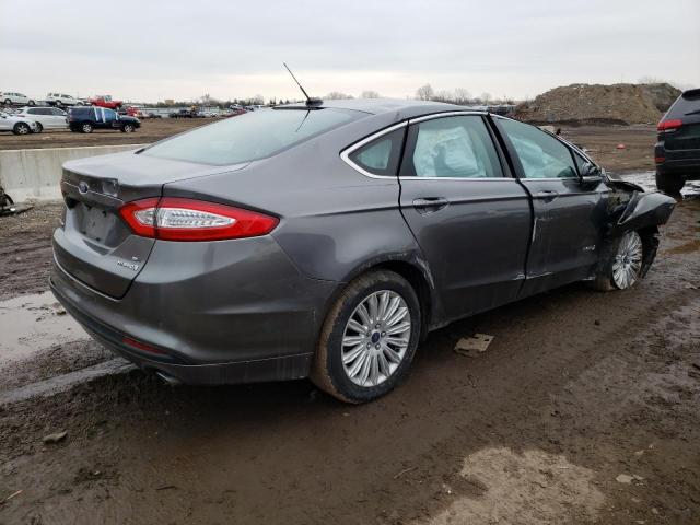 3FA6P0LUXER289714 - 2014 FORD FUSION SE HYBRID GRAY photo 3