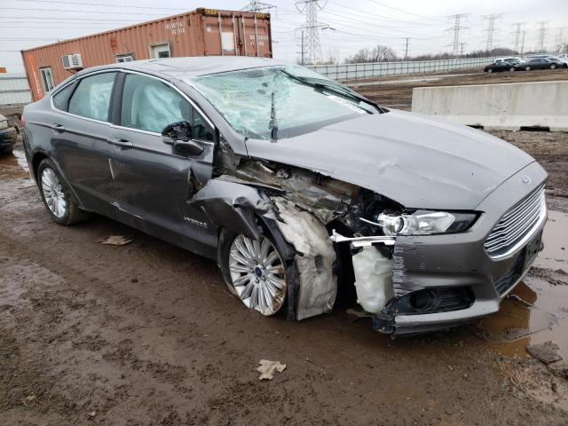 3FA6P0LUXER289714 - 2014 FORD FUSION SE HYBRID GRAY photo 4