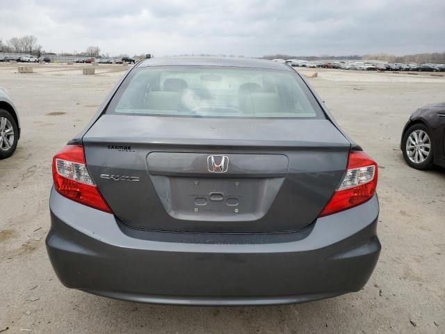 19XFB2F52CE008714 - 2012 HONDA CIVIC LX GRAY photo 6