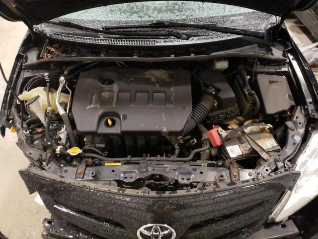 5YFBU4EE5CP053036 - 2012 TOYOTA COROLLA BASE BLACK photo 11