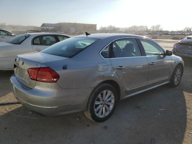 1VWCH7A31CC109574 - 2012 VOLKSWAGEN PASSAT SEL SILVER photo 3