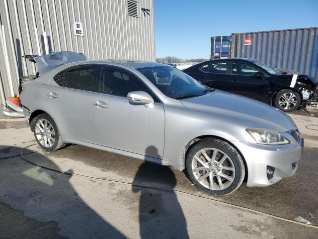 JTHCE5C23B5000619 - 2011 LEXUS IS 350 SILVER photo 4