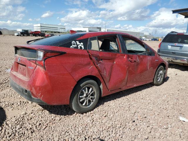 JTDKARFU0K3094760 - 2019 TOYOTA PRIUS Kırmızı fotoğraf 3