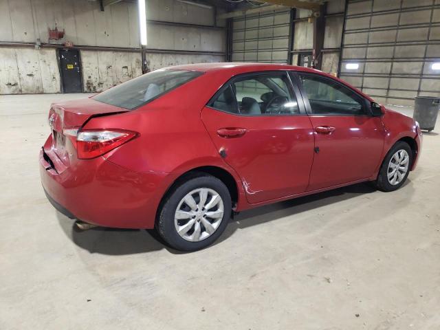 2T1BURHE7EC134082 - 2014 TOYOTA COROLLA L RED photo 3