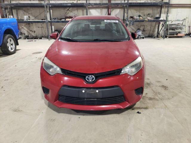 2T1BURHE7EC134082 - 2014 TOYOTA COROLLA L RED photo 5