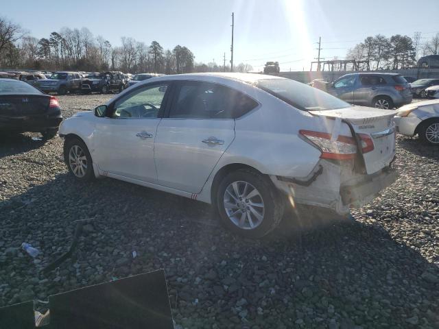 3N1AB7AP2DL767363 - 2013 NISSAN SENTRA S WHITE photo 2