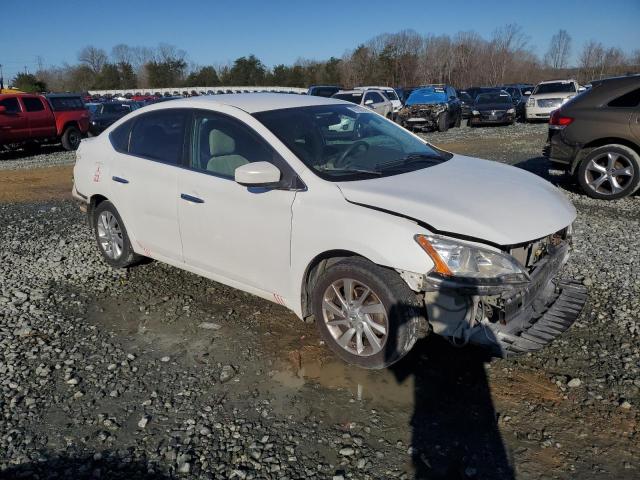 3N1AB7AP2DL767363 - 2013 NISSAN SENTRA S WHITE photo 4