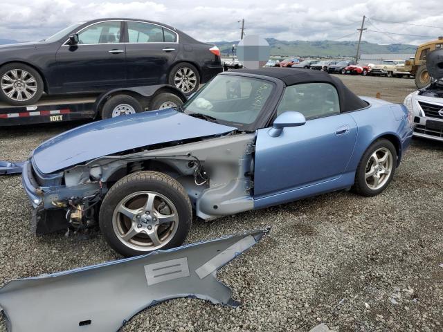 JHMAP114X2T004452 - 2002 HONDA S2000 BLUE photo 1