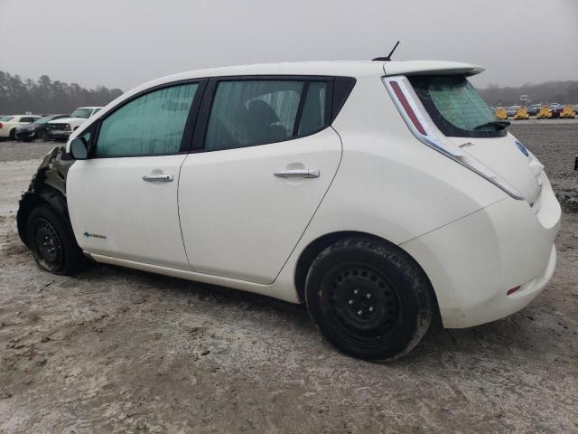 1N4AZ0CP1DC401117 - 2013 NISSAN LEAF S WHITE photo 2