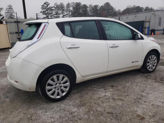 1N4AZ0CP1DC401117 - 2013 NISSAN LEAF S WHITE photo 3