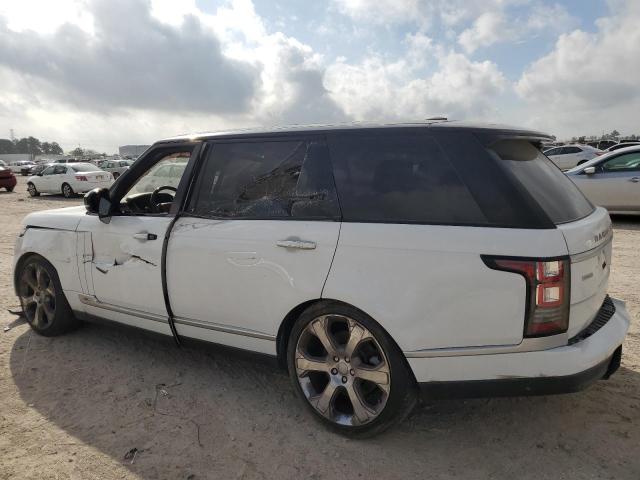 SALGV3TFXFA226592 - 2015 LAND ROVER RANGE ROVE AUTOBIOGRAPHY WHITE photo 2