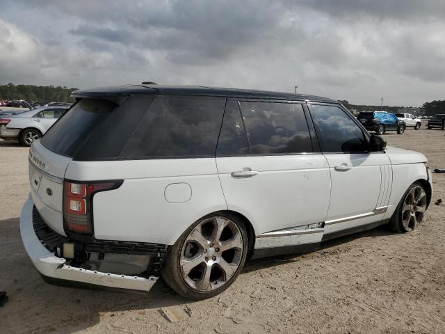 SALGV3TFXFA226592 - 2015 LAND ROVER RANGE ROVE AUTOBIOGRAPHY WHITE photo 3