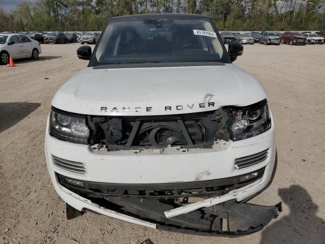 SALGV3TFXFA226592 - 2015 LAND ROVER RANGE ROVE AUTOBIOGRAPHY WHITE photo 5
