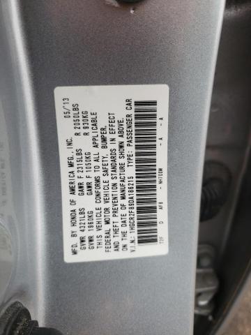 1HGCR2F89DA186215 - 2013 HONDA ACCORD EXL SILVER photo 12