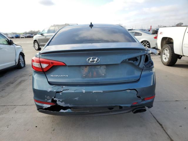 5NPE24AF0GH358979 - 2016 HYUNDAI SONATA SE BLUE photo 6